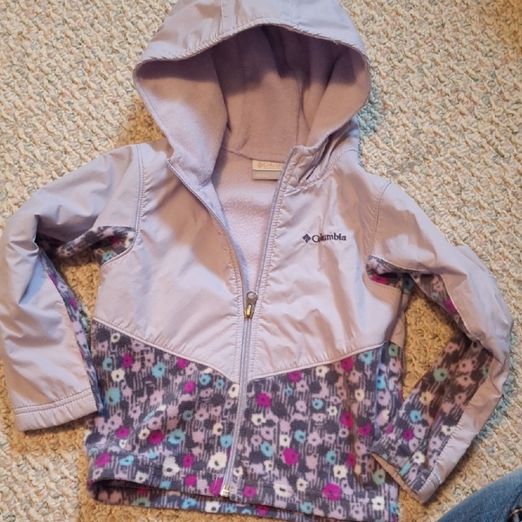 Columbia Kids' Lavender and Patterned Hoodie - Picture 1 of 1